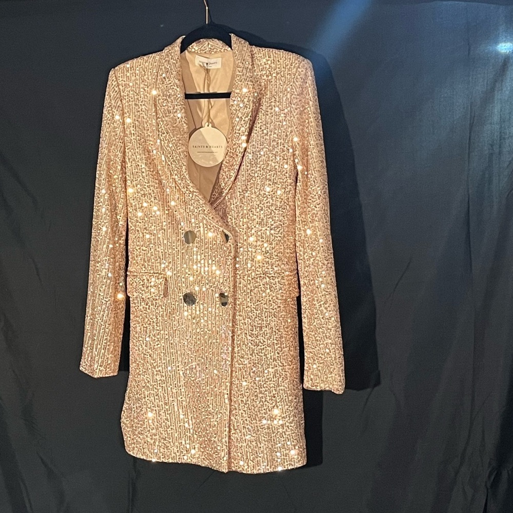 NWT - Blush Sequin Blazer